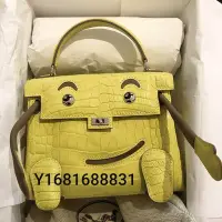 在飛比找Yahoo!奇摩拍賣優惠-專櫃正品 HERMES KELLY DOLL 9R黃色 銀扣