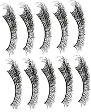 SHERCHPRY False Lashes for Women Thick Curly Natural Look Makeup Lashes Enhance Eye for Occasions