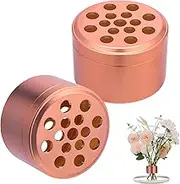 Bouquet Twister Flower Arrangement DIY Flower Bouquet Creator Dutch Spiral Romantic Twist Bouquet Wedding Decoration Ikebana Flower Holder Home Floral Art Arranging Pin Frog Vase (Rose Gold)