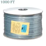 1000FT 26AWG 6 Conductor Telephone Phone Line Cable Cord Wire Stranded Silver