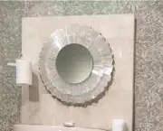 Selenite Crystal Agate Stone Wall Mirror, Office Wall Mirror Interior Home Decor