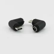 10x DC 5.5x 2.1mm Female To USB 3.1 Type C Male Right Angle Power Supply Adapter