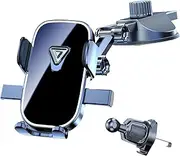 Piwaal Pro Dashboard Phone Holder - 360° Rotating Car Mount with 6.8kg Suction, Universal Fit for 4-7" Phones (Air Vent/Windshield/Dashboard)