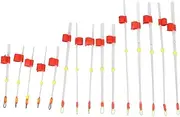 LOCADENCE 15pcs Winter Ice Fishing Rod Top Tip, 7cm 10cm 14cm Portable Ice Fishing Rod Tip, Mini Ice Fishing Rod Bobber Indicator Fishing Tackle for Fishing in Rivers, Reservoirs