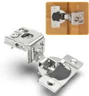 60 Pack 1-5/16" Overlay 4D Soft Close Concealed Hinges for Face Frame Door