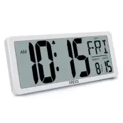 Large Digital Wall Clock, Electronic Alarm Clocks for Bedroom, Count Up & Dow...