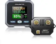 Elqater BL105F Coulomb Meter DC10-100V 0-50A Waterproof Battery Meter and Voltmeter for Electric Two-Wheeled Vehicle,A