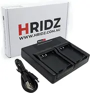 Hridz BLE9 Dual Charger For Panasonic Lumix BLG10 BLE9E DMC-TZ80 DMC-TZ81