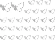 uxcell Butterfly Charm, 30 Pcs Alloy Butterfly Open Back Bezel Frames for Woman Necklace Earring Bracelet Jewelry Making and DIY Crafts, Dark Silver, 1.54 x 1.5 Inch
