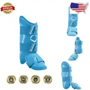 Victory Blue Pro-SRZ 2.0 Batter's Leg Guard - Gel-to-Shell Tech for Right Handed