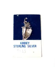 VINTAGE NEW SEASHELL CONCH SHELL KINNEY STERLING SILVER CHARM PENDANT