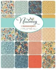 Moda Charm Pack - NUTMEG - 100% Patchwork Cotton Fabric