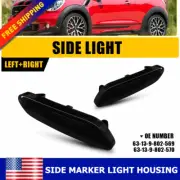 Smoked Side Marker Repeater Light Housing For Mini Countryman R60 2012-2017 Pair