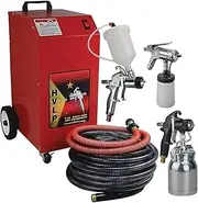 Electric Paint Sprayer 99 HVLP High Flow Paint Spray Turbine Unit with 3 Paint Spray Guns #Tp-99Plus Home Paint Sprayer