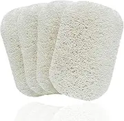 Soap Saver Pads, Non-Slip Soap Holder Pad, Self Draining Soap Bar Holder Pads, Soap Saver Dish for Shower Kitchen Bathroom Travel Hotel Cleaning Supplies (White, 4)