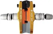 1 Pair Bike Brake Pads Bicycle V-Brake Blocks with Hex Nut and Shims 55mm for Mountain Bike Road Bike Folding Bike Gold
