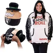 Monopoly Hasbro Wearable Blanket Hoodie Snugible Pillow by Plushible - Oversized Sweatshirt Cozy Gifts for Adults Women Men