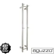 EZY FIT Heated Towel Rail - Double Vertical Square Tube - Bottom Wired - (200mm x H1400mm) - Polished SS