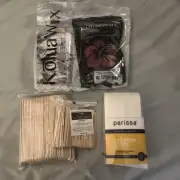Waxing Supplies. KoluaWax Beads, Sticks In 2 Sizes, Epilation Strips In Large