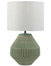 [Oriel Lighting] Maya Ceramic Table Lamp in Green