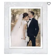 NEW Lenox Silver Peony Picture Frame 8" X 10" Wedding