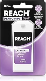 Reach Dentotape Waxed Dental Floss 100 m Length