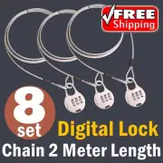 8x Travel Lock Box Locker digital Security Lock Suitcase Luggage Storage Locker