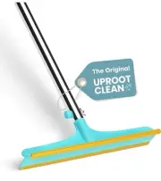 Pet Hair Removal Broom: Reusable Carpet Rake with Telescopic 60" Handle