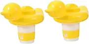 BESPORTBLE 2pcs Floating Pool Dispenser Versatile Tablet Holder for Ground Above Ground Pools Cartoon Design for Fun Decoration for Spa Bathroom Cleaning Keeps Fresh