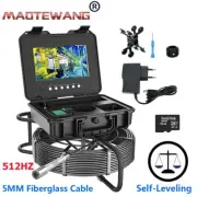 50M Self Leveling 512hz Pipe Sewer Drain Inspection Camera Endoscope 10" HD DVR