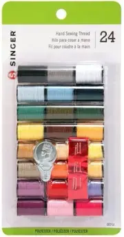 Singer Polyester Thread 10yd 24/Pkg-Assorted Colors 00264