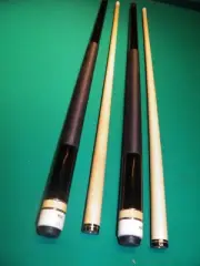 (2) A S K A L 2 BLACK 21 .OZ POOL CUES