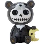 Furrybones Kuma Signature Skeleton in Brown Bear Costume with Crescent Moon