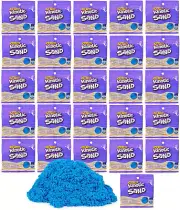 26Pc Blue Play Sand Party Pack Sensory Toy Kids 3+