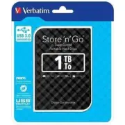 VERBATIM 1TB 2.5' USB 3.0 Black Store'n'Go HDD Grid Design