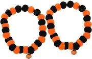 Alasum 2Pcs Pumpkin Cat Collar with Bell Design Washable Pet Accessory for Halloween Parties for Daily Wear and Photo Shoots