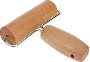 KICHOUSE Solid Wood Dough Roller Nonstick Baking Pin with Handle for Cooking for Pizza Pastries and Tarts for Bakers and Cooking Enthusiasts