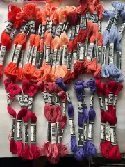 DMC- FLOWER Thread lot- 48 skeins- 4 of each color