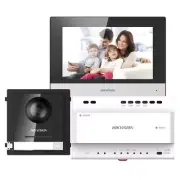 Hikvision 2nd Gen 2 Wire Intercom Kit, 1 to 1 Modular, PSU, Surface Mount
