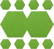 ARTIBETTER 10pcs Hexagon Felt Board Tiles Self Adhesive Acoustic Panels for Sound Absorption Wall Decor for Photos Notes Memos Versatile DIY Decoration for Home Office and Classroom