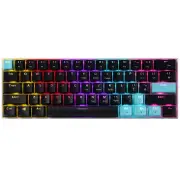 Delux KM36 61 Keys Wired Mechanical Keyboard RGB Light Two-color Injection Keycaps USB E-Sports Ergonomics Gaming Keyboa