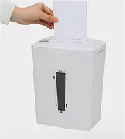 Heavy Duty Paper Shredders 6-Sheet Cross-Cut Paper and Credit Card Shredder High Security P-4 5 L Wastebasket Durable Fast CD Shredder Machine for A4 Paper/Notes/Bills/Portrait/Photos