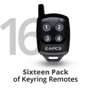 16 APC Remote Control Package,Compatible with all the APC range of gates openers