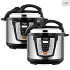 2x Electric Stainless Steel Pressure Cooker 10L 1600W Multicooker Canner Pot