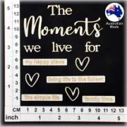 Chipboard Embellishments for Scrapbooking, Cardmaking - Scrap Words 74 CB1289
