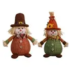 Harvest Festival Scarecrow Poseable Figure Party Props Window Display Supply
