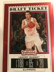 panini contenders Draft Ticket Foil of Landry Shamet Clippers Card #36.NM.