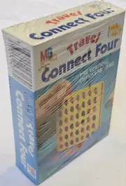 Rare SEALED NOS Vintage 1983 Connect Four Mini Travel Game by Milton Bradley MB