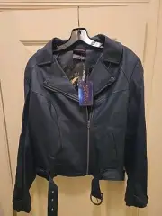 Hot Topic Fantastic Beast Crimes of Grindelwald TINA Faux Leath Jacket-Large-NWT