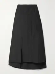 [TIBI] TIBI - Schema Canvas Maxi Skirt - Black - US2 US 2 Black